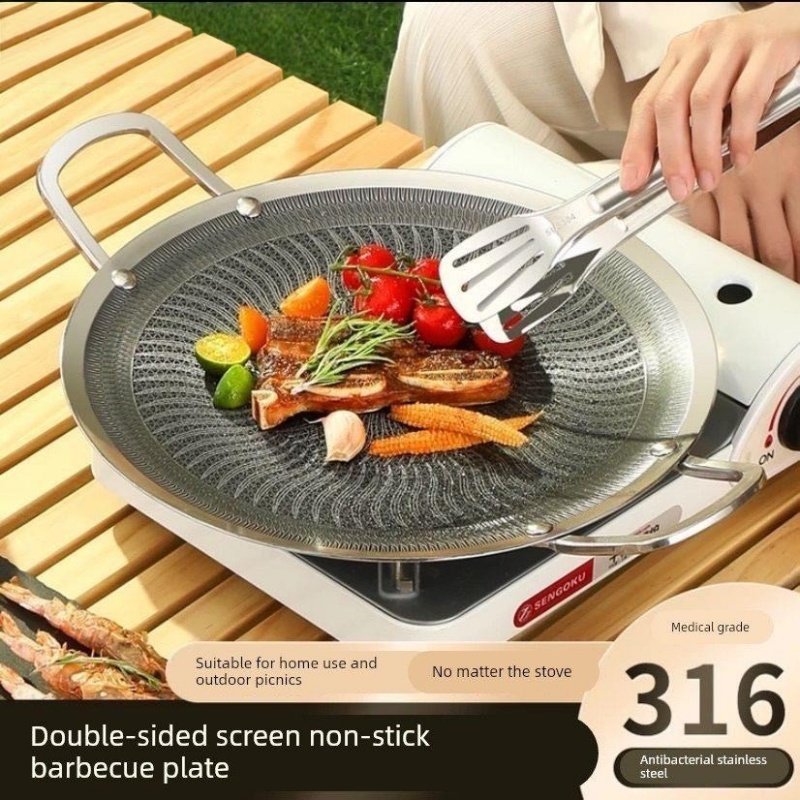 Camping Hiking Cooking - Padella Multifunzionale in Acciaio Inox 316