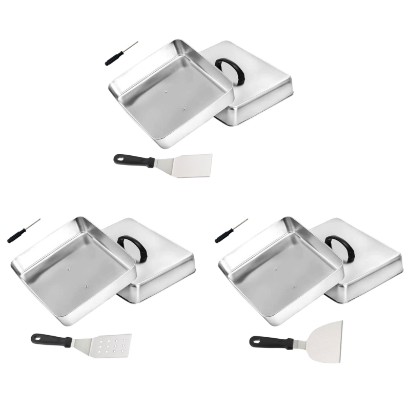 Camping Cooking Flat Top - XX9B Coperchio quadrato con maniglia superiore