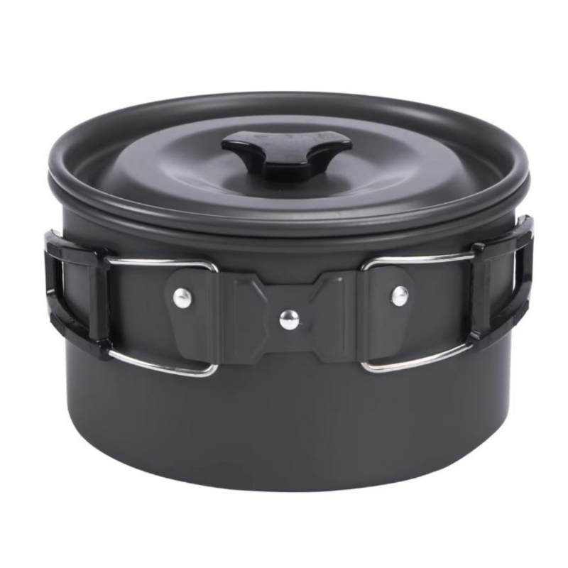Quality Camping Cooking Set - Fornello da Campeggio Leggero di Alta