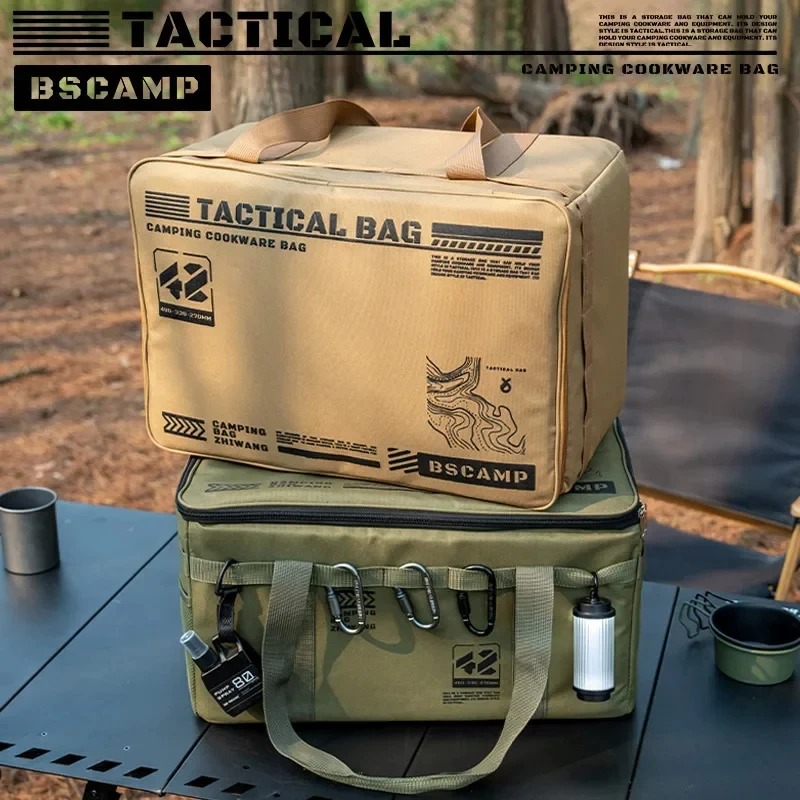 Camping Cooking Organizer - Borsa Tattica Pieghevole Isolata e Impermeabile