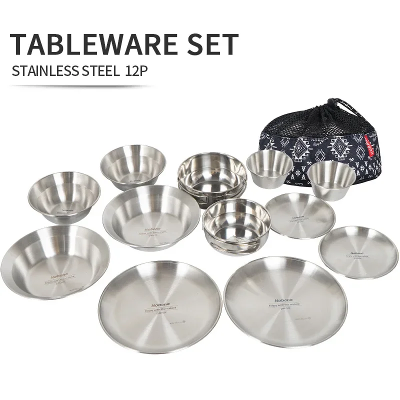 Set di stoviglie portatili da  - Camping Cooking Dining Set recensione e prezzo