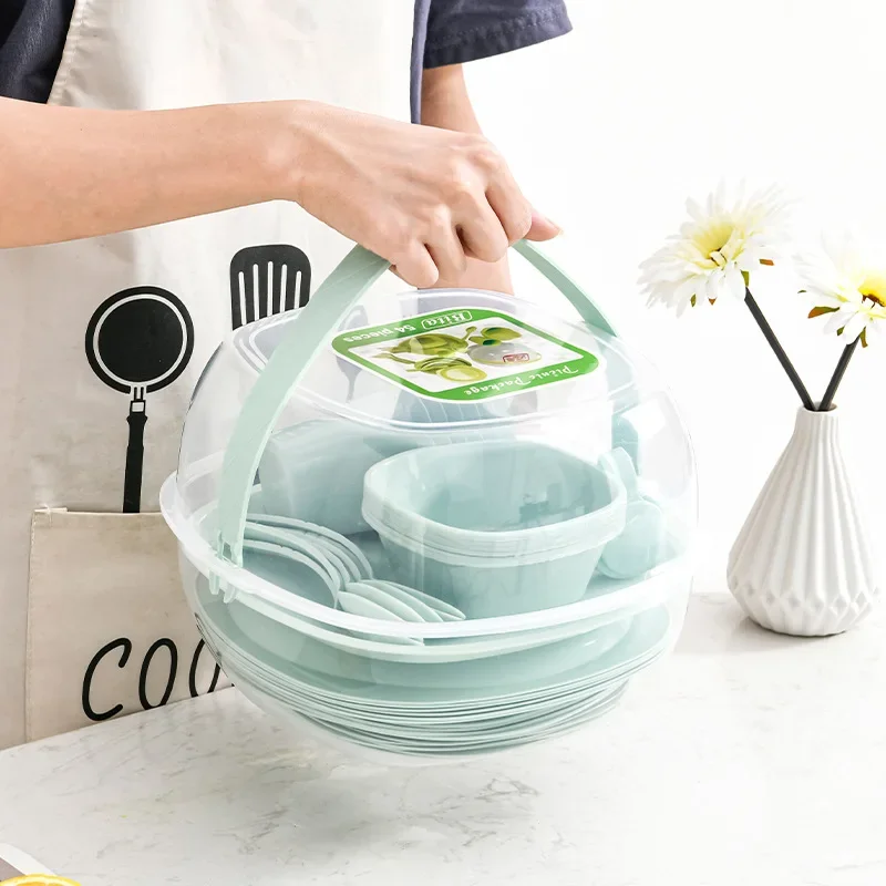 Set di stoviglie in plastica p - Camping Cooking Dining Set recensione e prezzo