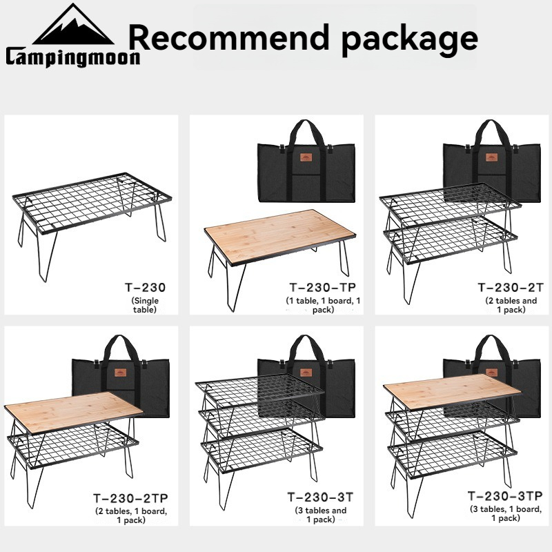 CAMPINGMOON T230: scaffale mul - Camping Cooking Table recensione e prezzo