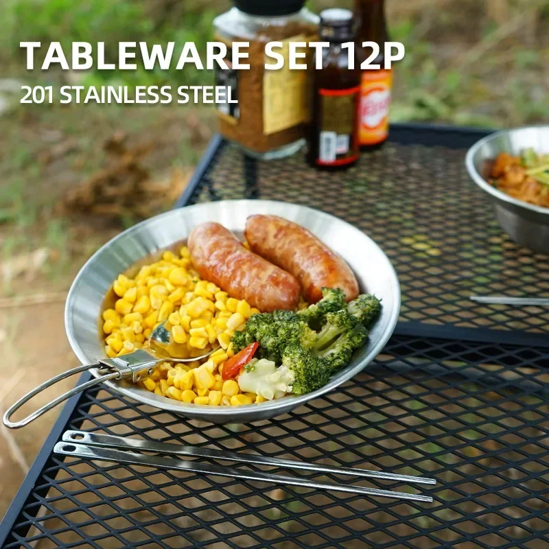 CLS&NOBANA 12PCS Set di stovig - Camping Cooking Dining Set recensione e prezzo
