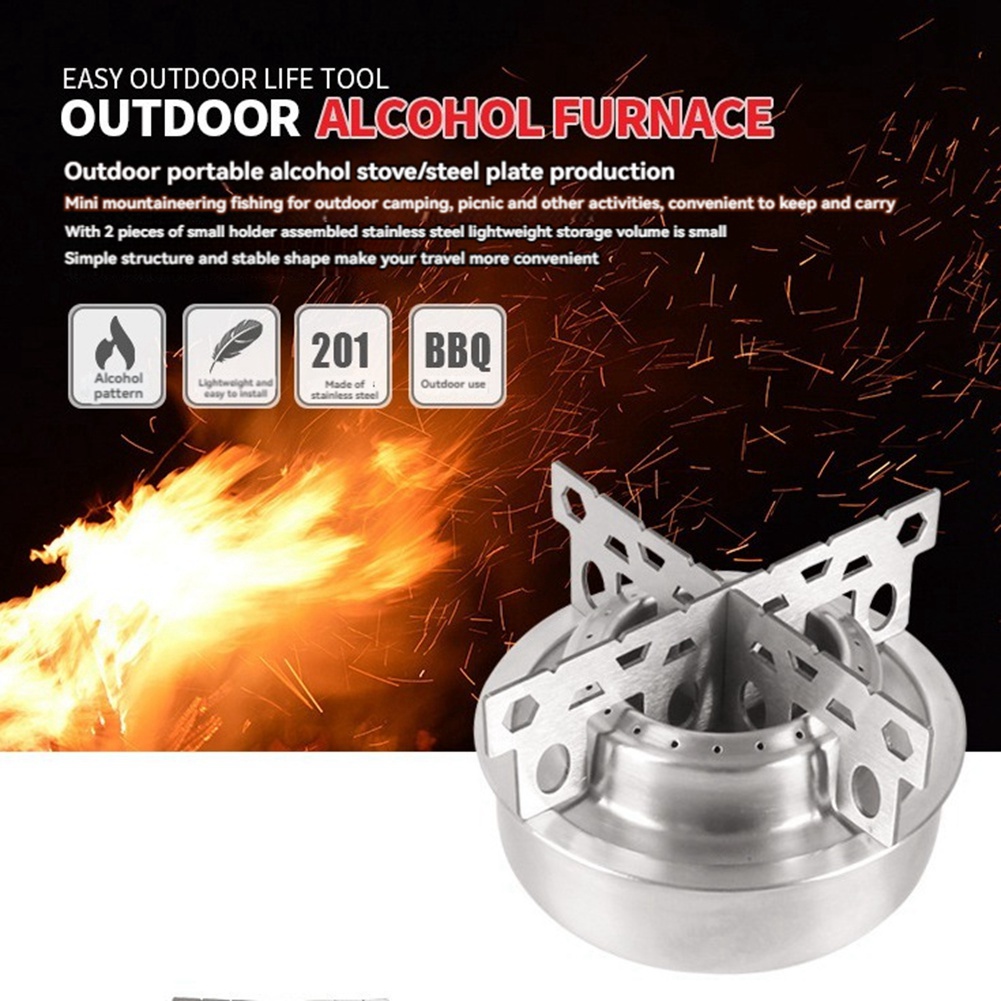 Mini fornello ad alcool portat - Camping Hiking Cooking recensione e prezzo